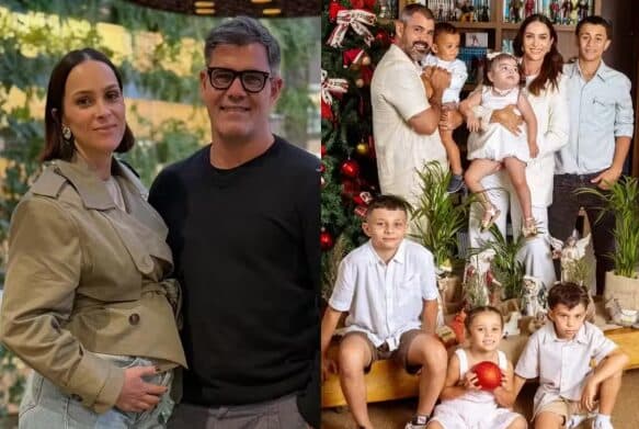 Juliano Cazarré e Letícia Cazarré anunciam que esperam pelo sétimo filho