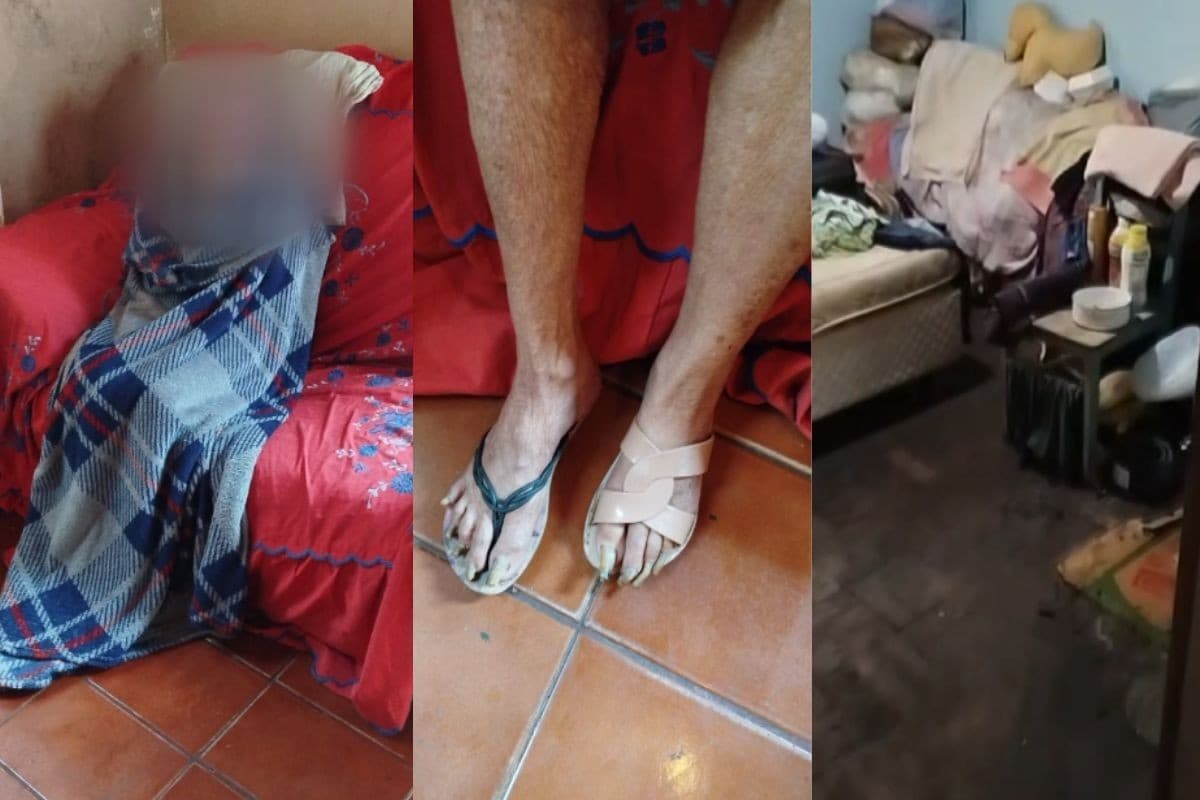 Princípio de incêndio faz polícia descobrir idosa sendo mantida em situação de maus-tratos pelo próprio filho no Paraná