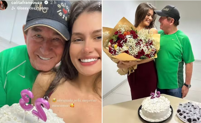 Amado Batista faz surpresa nos 23 anos da namorada miss - 98FM Curitiba - Sintonize 98,9
